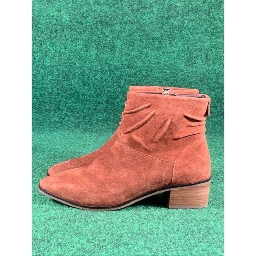 Cole Haan Maple Suede Side Zip Ankle Boots Booties Women's Size 9.5 B - Picture 3 of 11